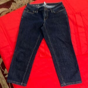 LOFT Curvy Crop Denim Jeans Size 27/4